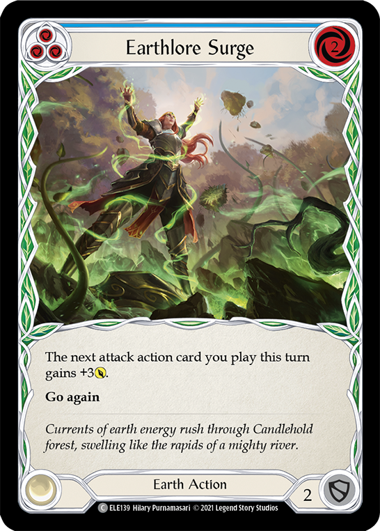 Earthlore Surge (Blue) | Common - First Edition