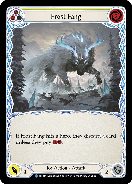 Frost Fang (Yellow) | Rare [Rainbow Foil] - First Edition