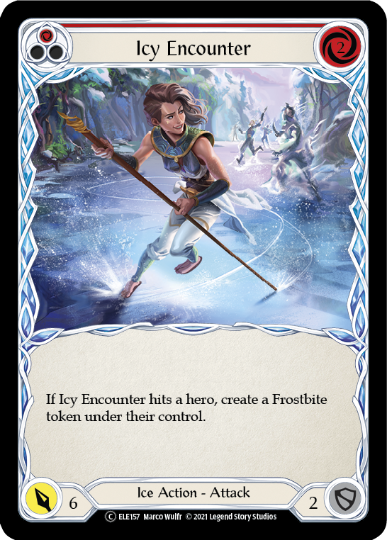 Icy Encounter (Red) | Common [Rainbow Foil] - Unlimited
