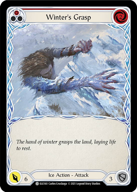Winter's Grasp (Red) | Common [Rainbow Foil] - First Edition