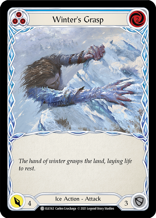 Winter's Grasp (Blue) | Common [Rainbow Foil] - First Edition