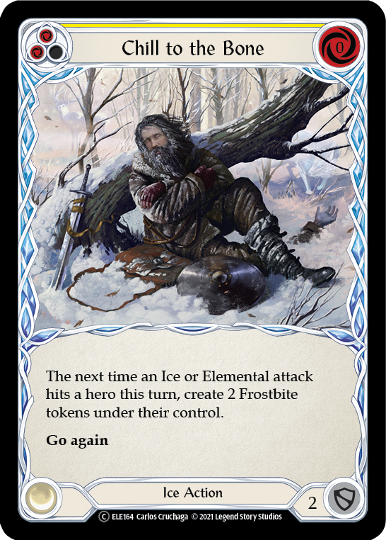 Chill to the Bone (Yellow) | Common [Rainbow Foil] - Unlimited