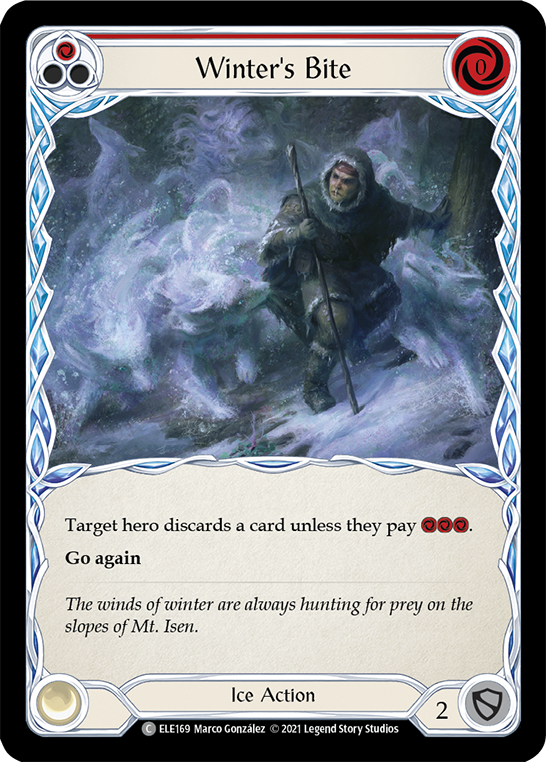 Winters Bite (Red) | Common [Rainbow Foil] - First Edition