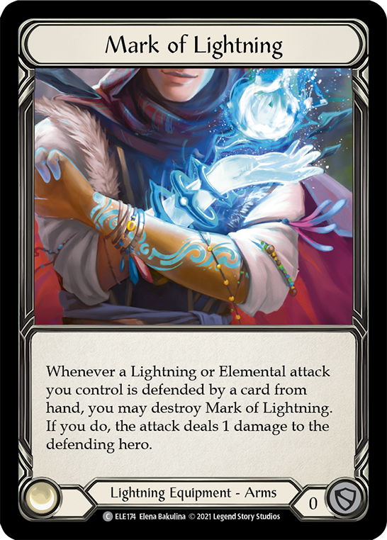Mark of Lightning | Common [Cold Foil] - First Edition