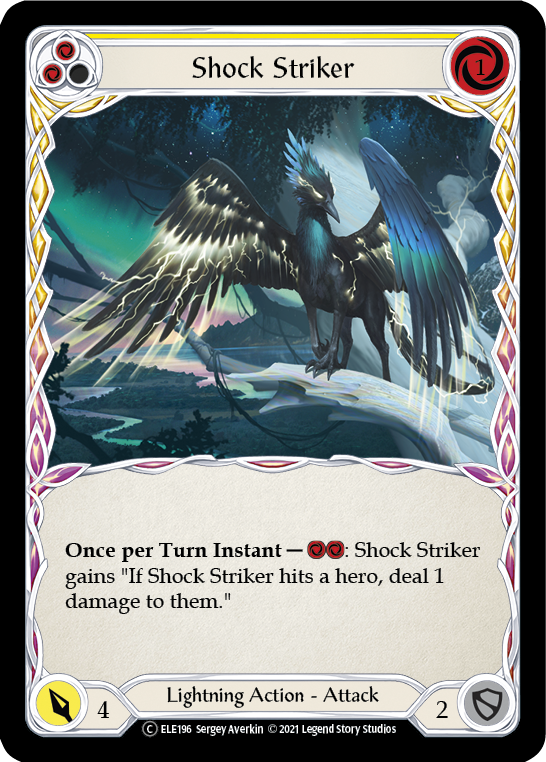 Shock Striker (Yellow) | Common [Rainbow Foil] - Unlimited