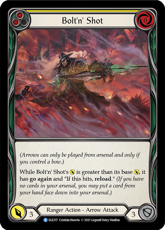 Bolt'n Shot (Yellow) | Rare [Rainbow Foil] - First Edition