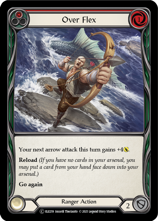 Over Flex (Red) | Common [Rainbow Foil] - Unlimited