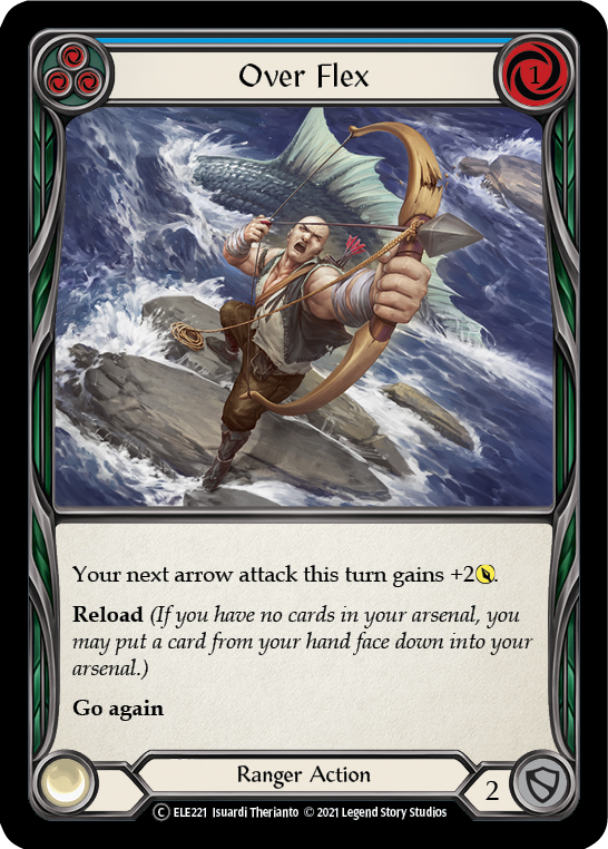Over Flex (Blue) | Common [Rainbow Foil] - Unlimited