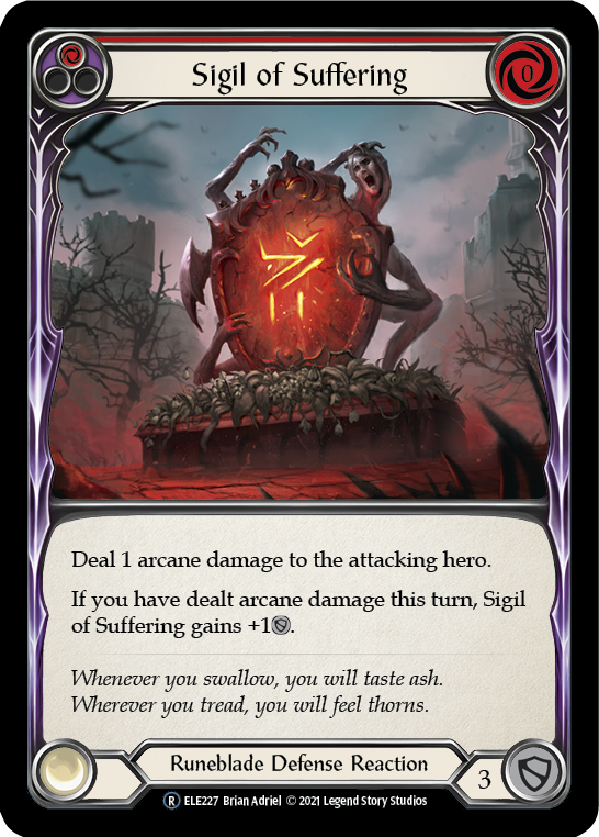 Sigil of Suffering (Red) | Rare [Rainbow Foil] - Unlimited