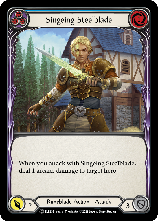 Singeing Spellblade (Blue) | Common - Unlimited