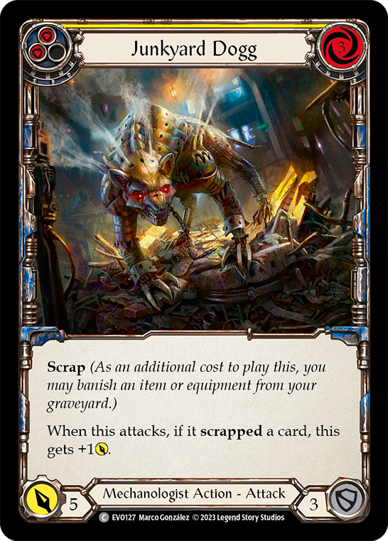Junkyard Dogg (Yellow) | Common [Rainbow]