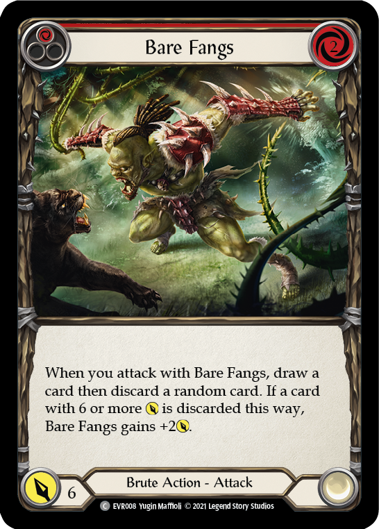 Bare Fangs (Red) | Common - First Edition
