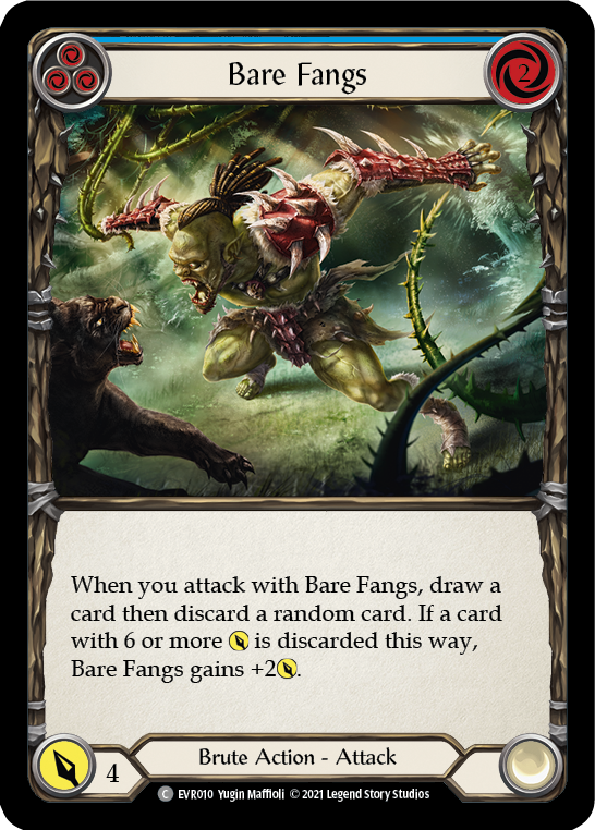 Bare Fangs (Blue) | Common - First Edition