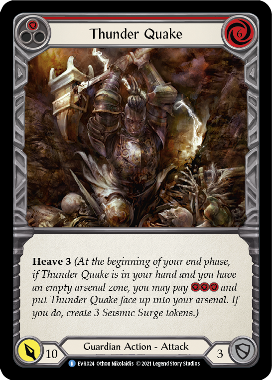 Thunder Quake (Red) | Rare - First Edition