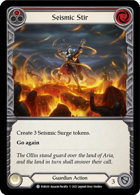 Seismic Stir (Red) | Common [Rainbow Foil] - First Edition