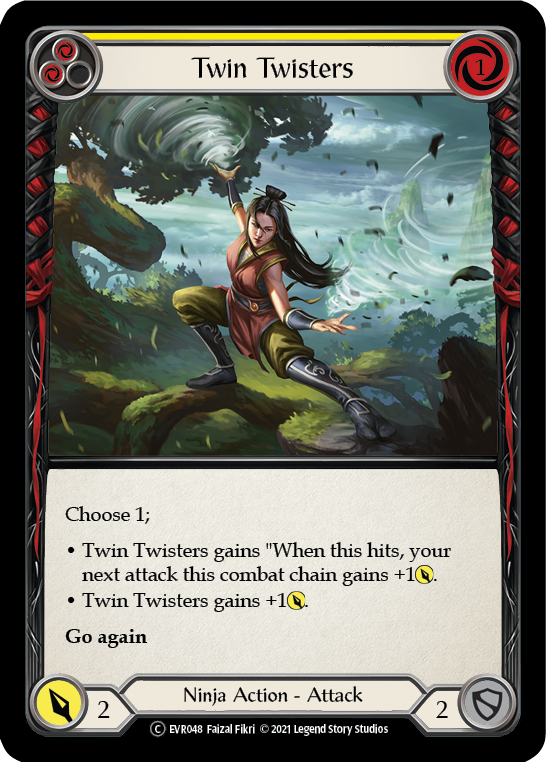 Twin Twisters (Yellow) | Common [Rainbow Foil] - First Edition