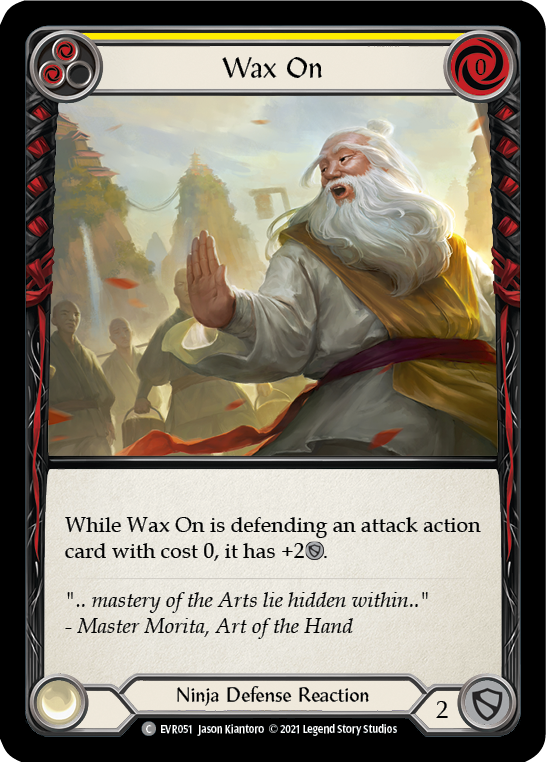Wax On (Yellow) | Common [Rainbow Foil] - First Edition