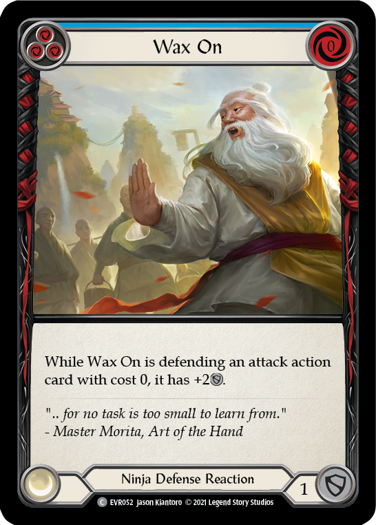Wax On (Blue) | Common [Rainbow Foil] - First Edition