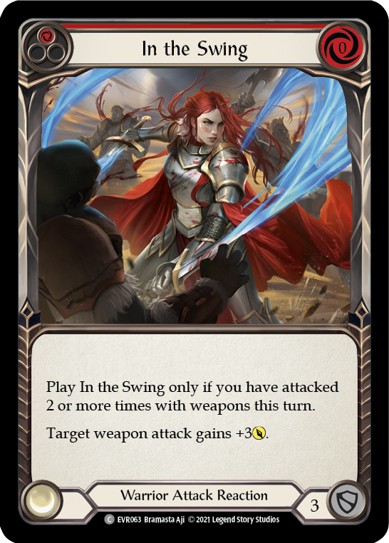 In the Swing (Red) | Common [Rainbow Foil] - First Edition