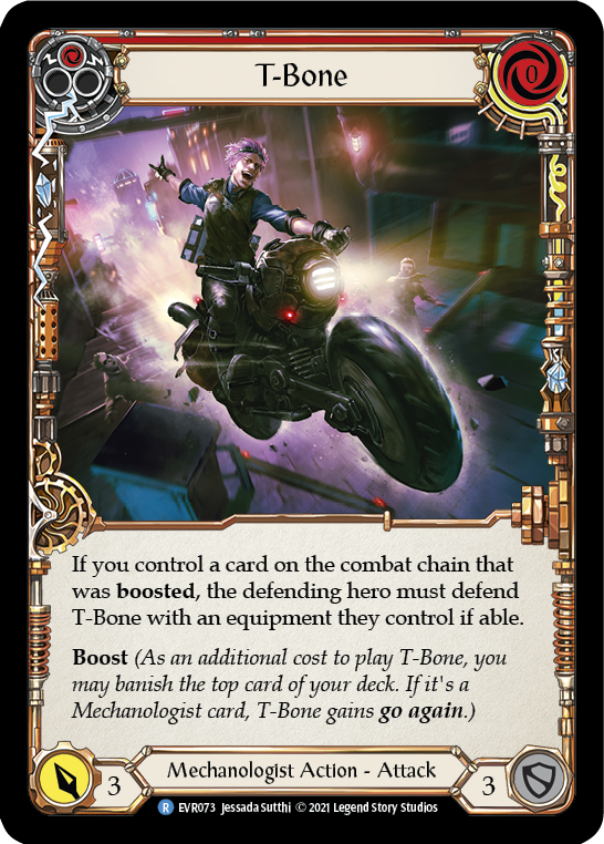 T-Bone (Red) | Rare [Rainbow Foil] - First Edition