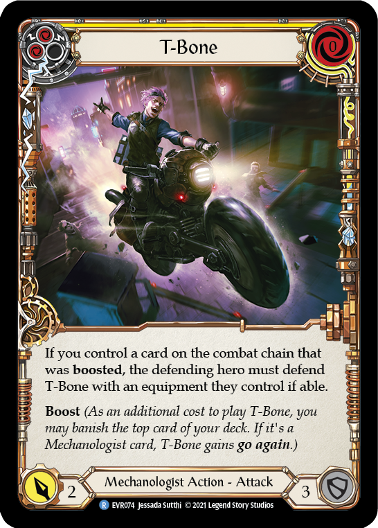 T-Bone (Yellow) | Rare [Rainbow Foil] - First Edition