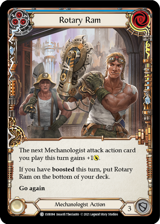 Rotary Ram (Blue) | Common [Rainbow Foil] - First Edition