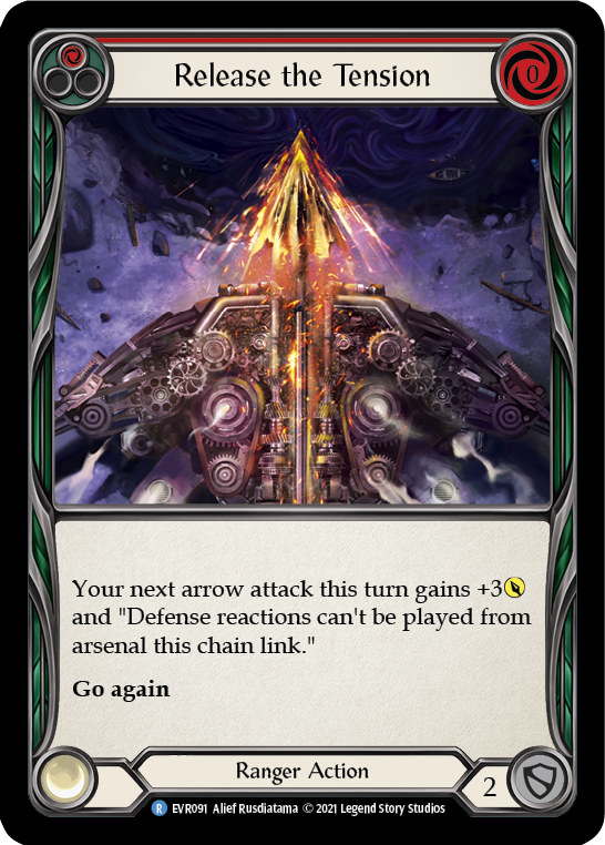 Release the Tension (Red) | Rare [Rainbow Foil] - First Edition