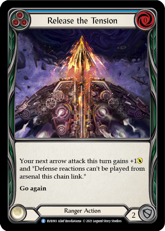 Release the Tension (Blue) | Rare [Rainbow Foil] - First Edition