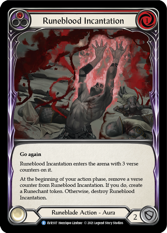Runeblood Incantation (Red) | Rare - First Edition
