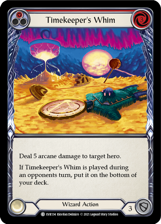 Timekeeper's Whim (Red) | Common [Rainbow Foil] - First Edition