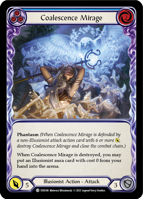 Coalescence Mirage (Blue) | Common [Rainbow Foil] - First Edition