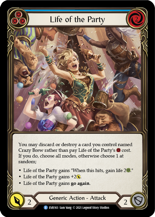 Life of the Party (Blue) | Rare [Rainbow Foil] - First Edition