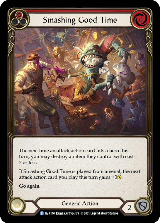 Smashing Good Time (Red) | Rare [Rainbow Foil] - First Edition