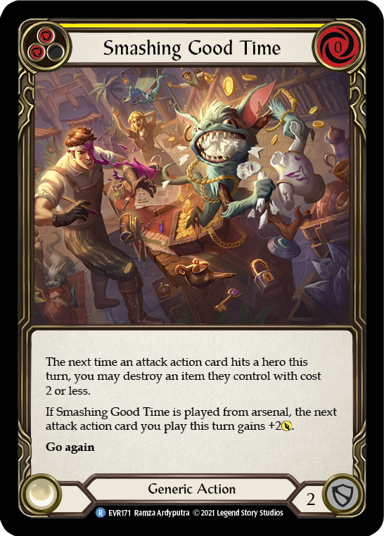 Smashing Good Time (Yellow) | Rare [Rainbow Foil] - First Edition