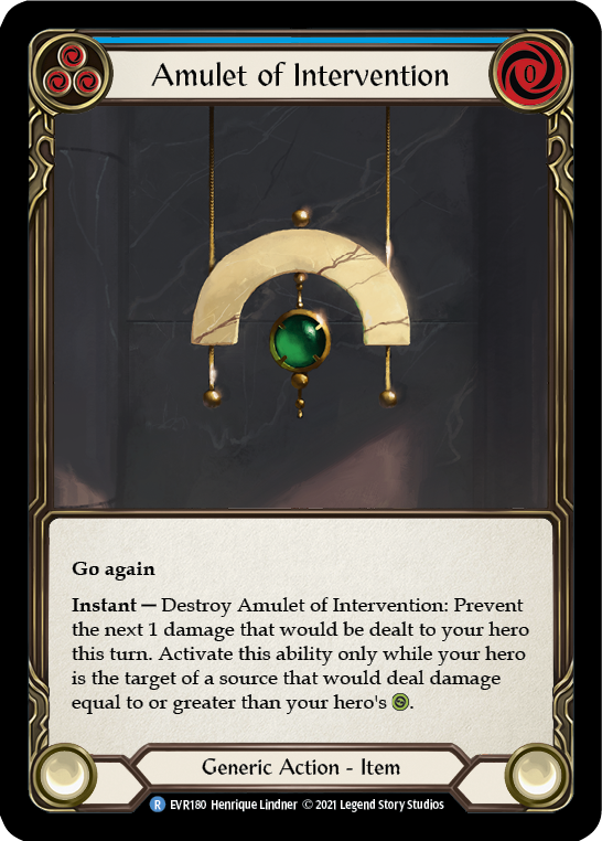 Amulet of Intervention | Rare [Cold Foil] - First Edition