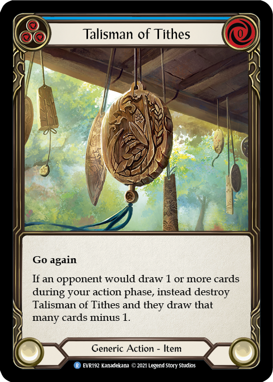 Talisman of Tithes | Rare [Cold Foil] - First Edition