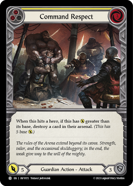Command Respect (Yellow) | Common [Rainbow Foil]