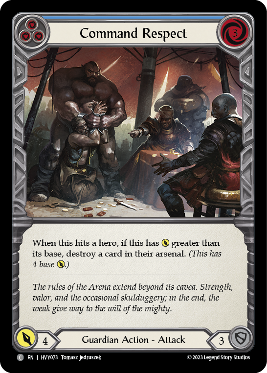 Command Respect (Blue) | Common [Rainbow Foil]