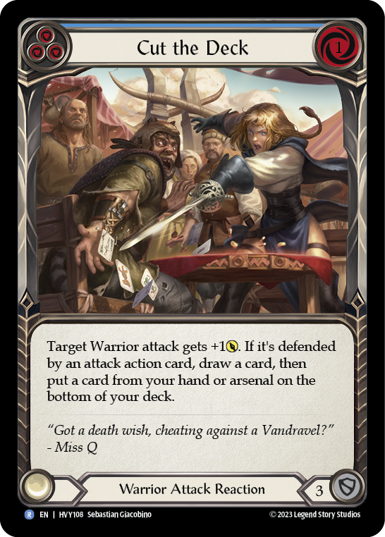 Cut the Deck (Blue) | Rare