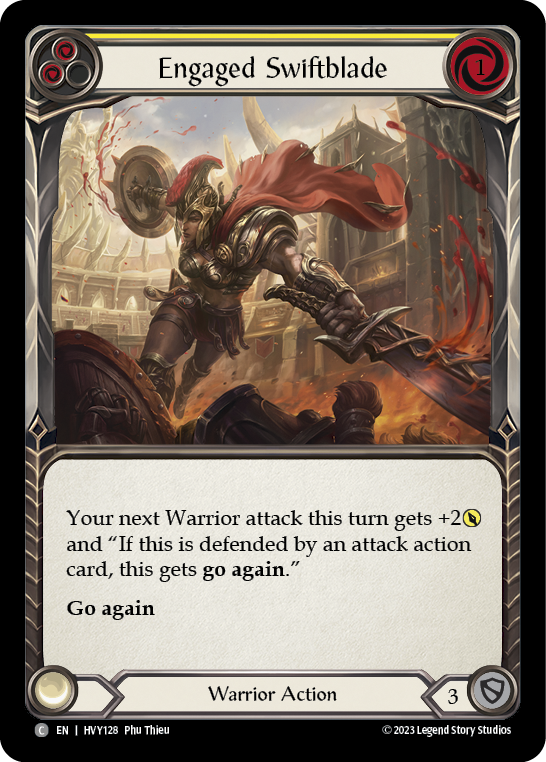 Engaged Swiftblade (Yellow) | Common [Rainbow Foil]