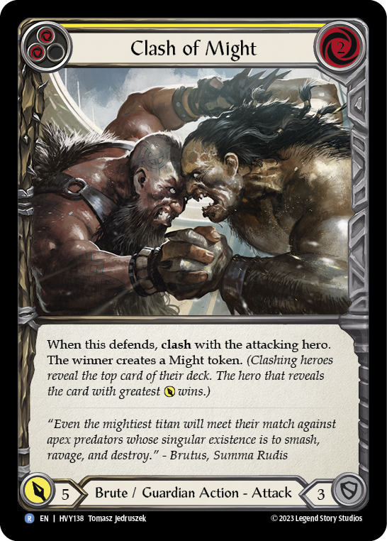 Clash of Might (Yellow) | Rare