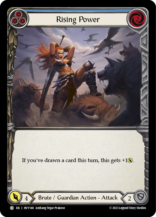 Rising Power (Blue) | Common [Rainbow Foil]