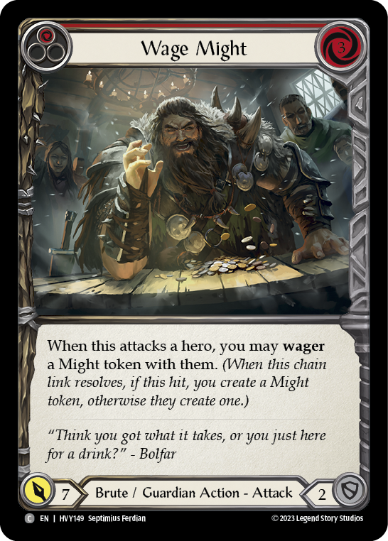 Wage Might (Red) | Common [Rainbow Foil]