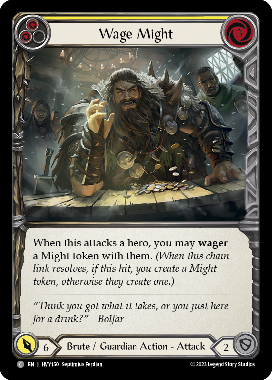 Wage Might (Yellow) | Common [Rainbow Foil]