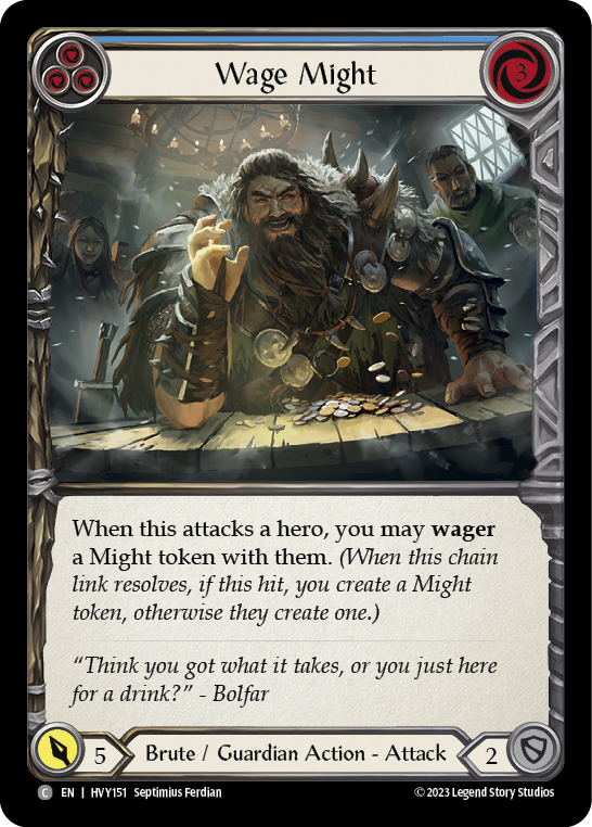 Wage Might (Blue) | Common [Rainbow Foil]