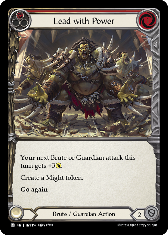 Lead with Power (Red) | Common [Rainbow Foil]