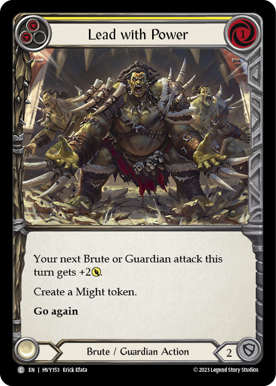 Lead with Power (Yellow) | Common [Rainbow Foil]