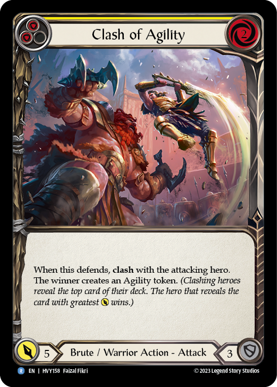 Clash of Agility (Yellow) | Rare [Rainbow Foil]