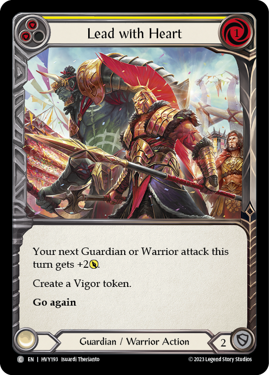 Lead with Heart (Yellow) | Common [Rainbow Foil]