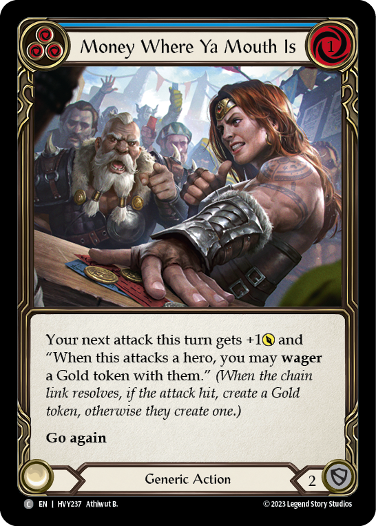 Money Where Ya Mouth Is (Blue) | Common [Rainbow Foil]